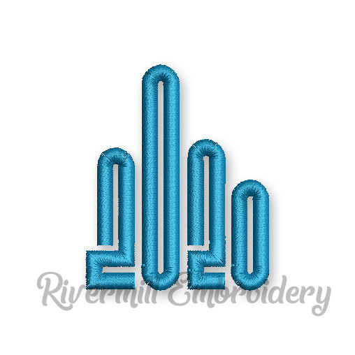 Flipping Off 2020 Machine Embroidery Design