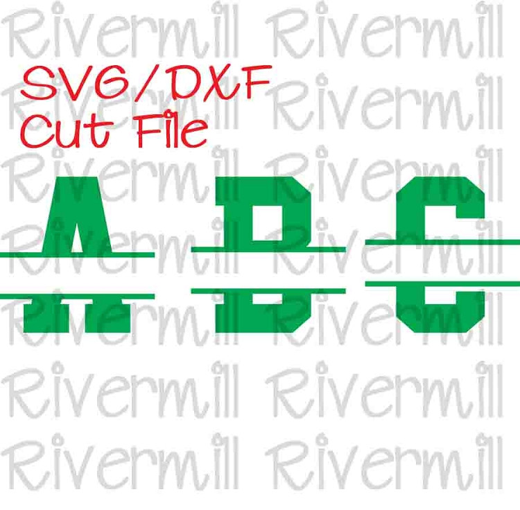 Split Varsity Alphabet Cut Files - 26 Letters