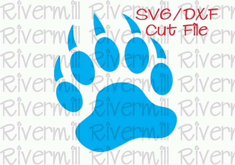 SVG DXF Bear Paw Cut File