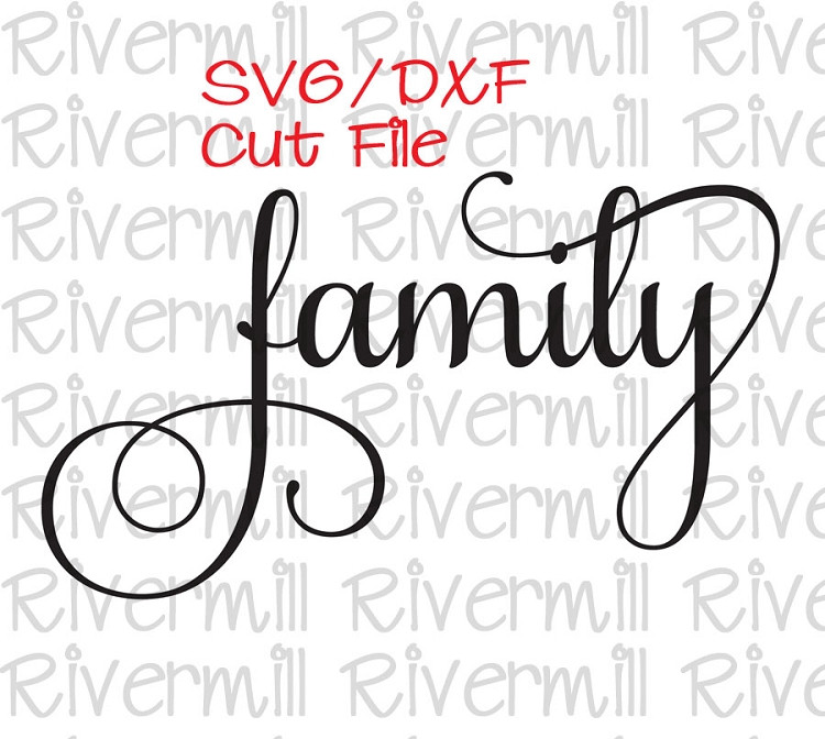 SVG DXF "Family" Cut File