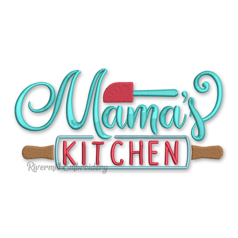 Mama's Kitchen Machine Embroidery Design
