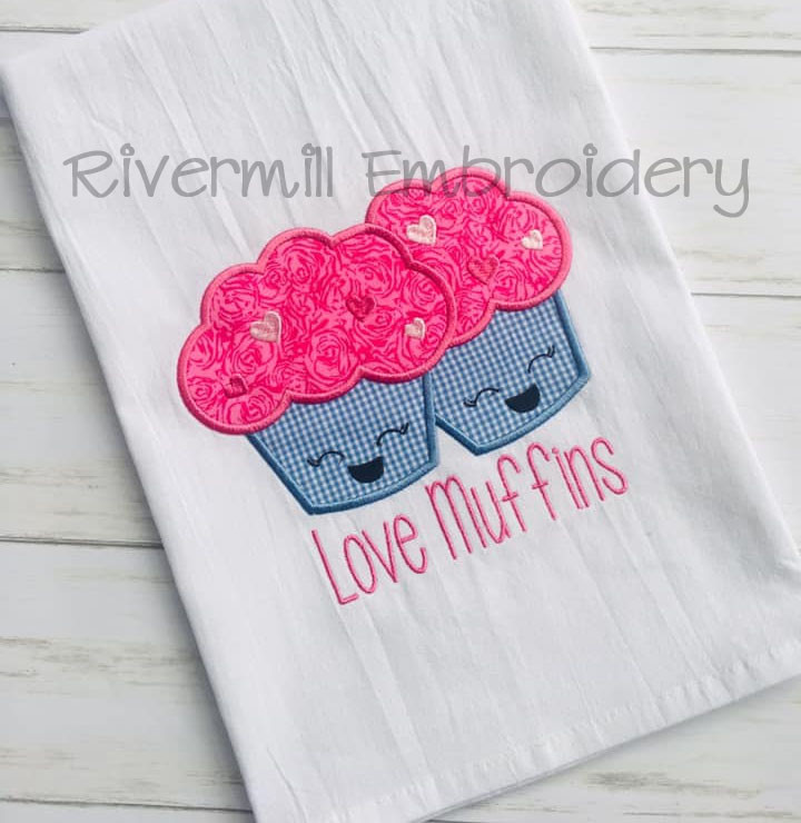 Love Muffins Machine Embroidery Design