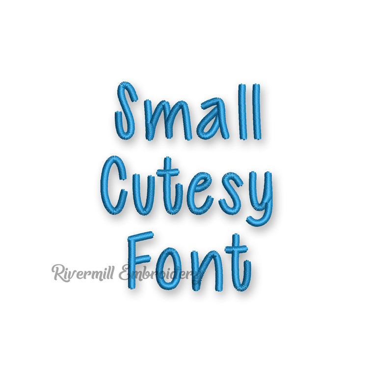 Small Mini Cutesy Machine Embroidery Font Alphabet - 1/2" & 3/4"