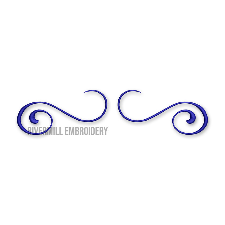Monogram Flourish Machine Embroidery Design #1