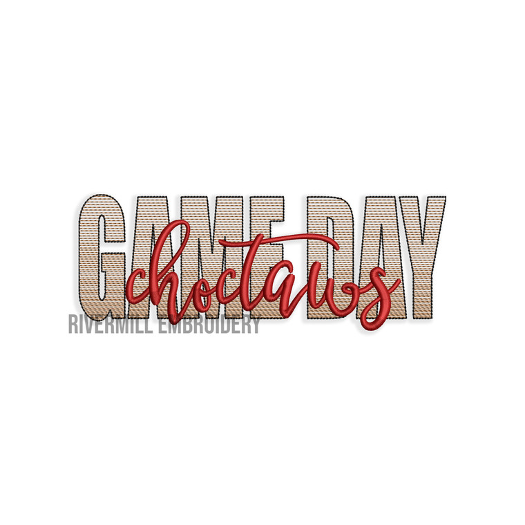 Game Day Choctaws Machine Embroidery Design