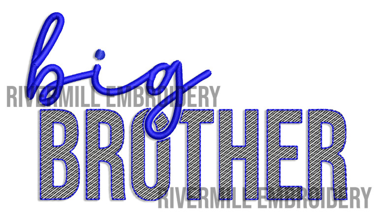Big Brother Machine Embroidery Design