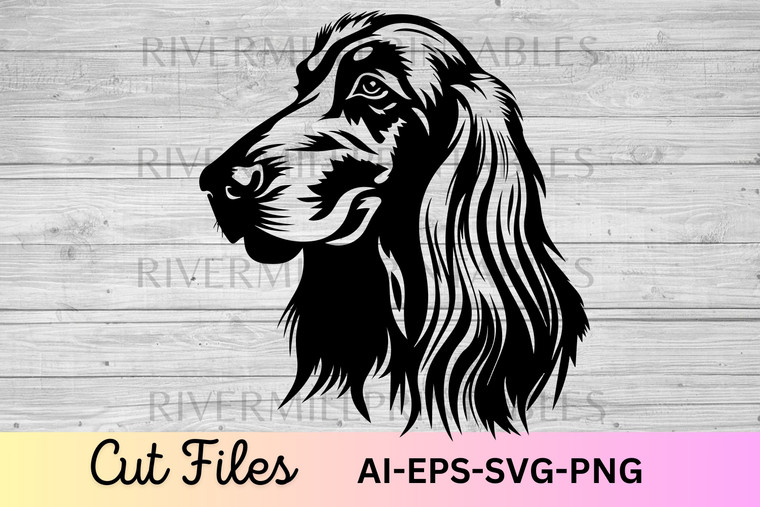 Afghan Hound SVG AI EPS Cut Files