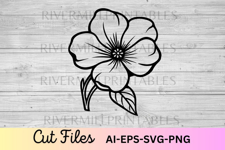 Tropical Flower SVG Cut File