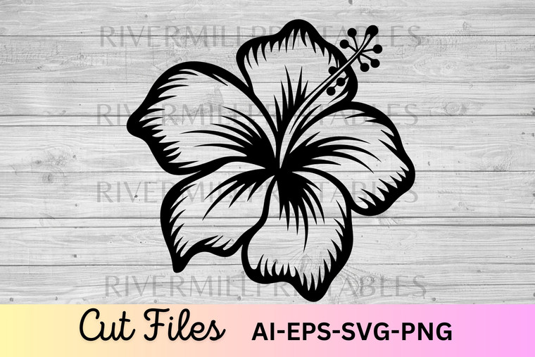 Tropical Flower SVG Cut File
