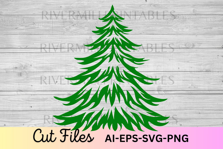 Christmas Tree SVG EPS DXF Cut File