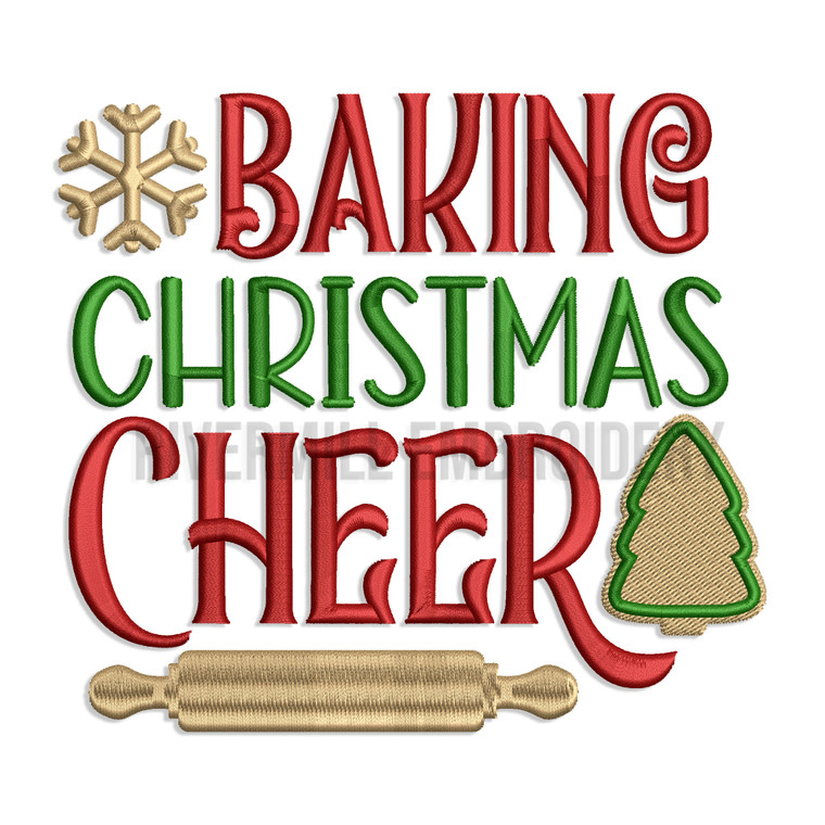 Baking Christmas Cheer Machine Embroidery Design