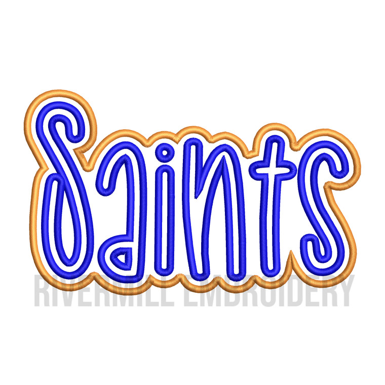 Double Applique Saints Machine Embroidery Design