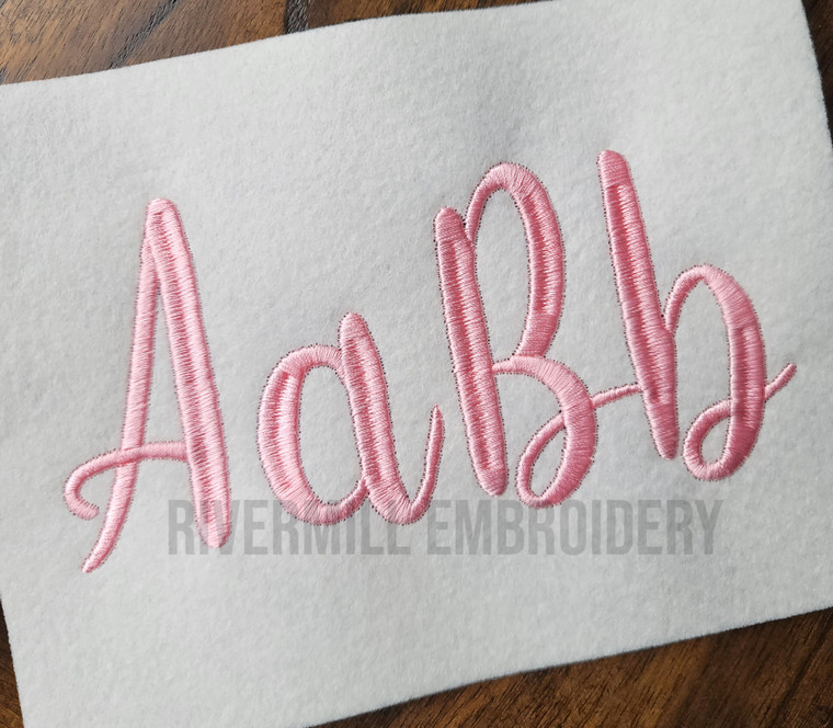 Large Kristen Machine Embroidery Font Alphabet