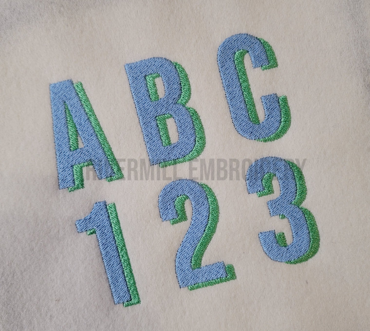Walter Shadow Machine Embroidery Alphabet