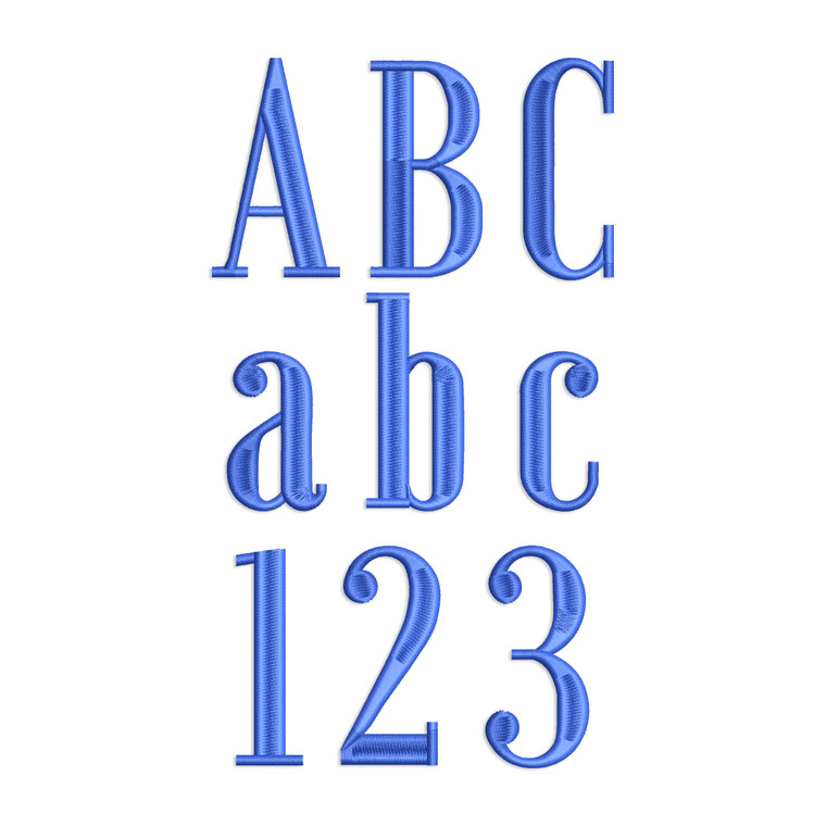 Large Nevin Machine Embroidery Font