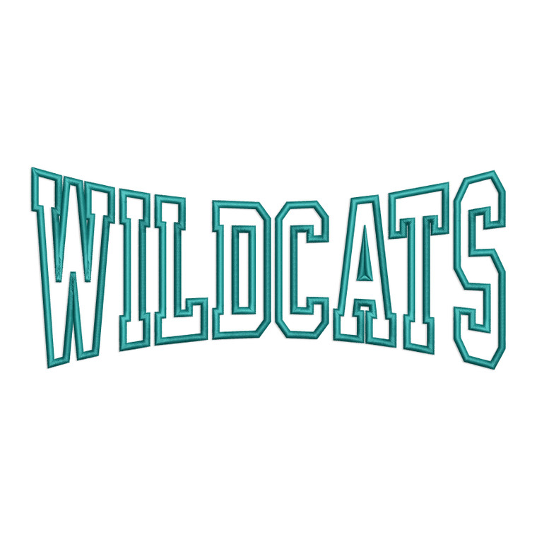 Wildcats Applique Machine Embroidery Design