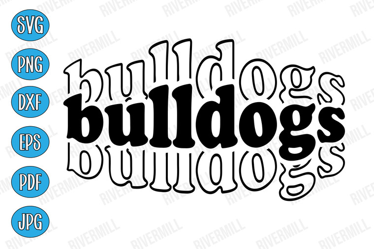Bulldogs SVG PNG EPS DXF PDF JPG