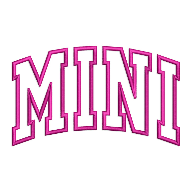 Arched Applique MINI Machine Embroidery Design