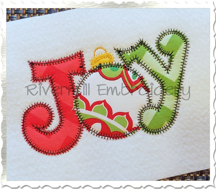 Zig Zag Applique Joy Machine Embroidery Design
