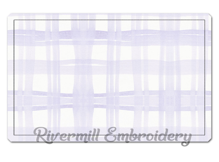 Raggy Applique Rectangle Frame Machine Embroidery Design