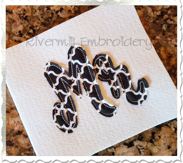 Raggy Applique Mr Machine Embroidery Design