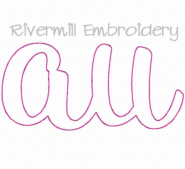Raggy Applique AU Machine Embroidery Design