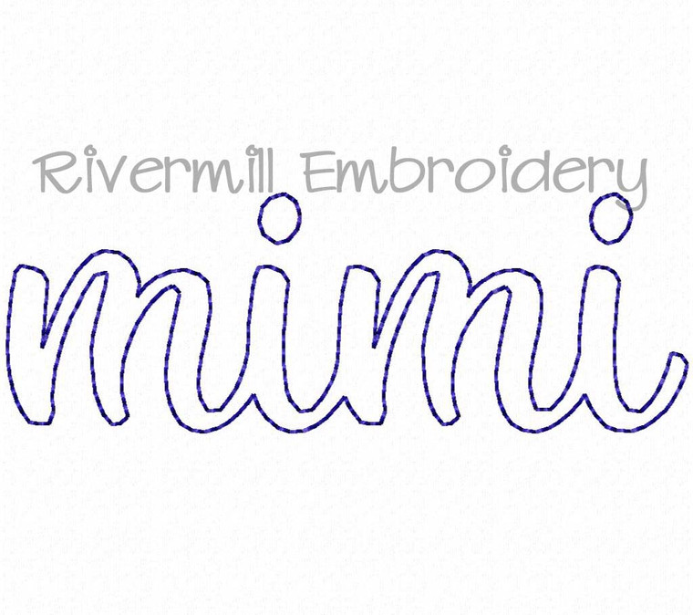 Raggy Applique Mimi Machine Embroidery Design