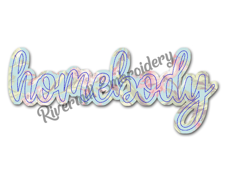 Raggy Applique Homebody Machine Embroidery Design