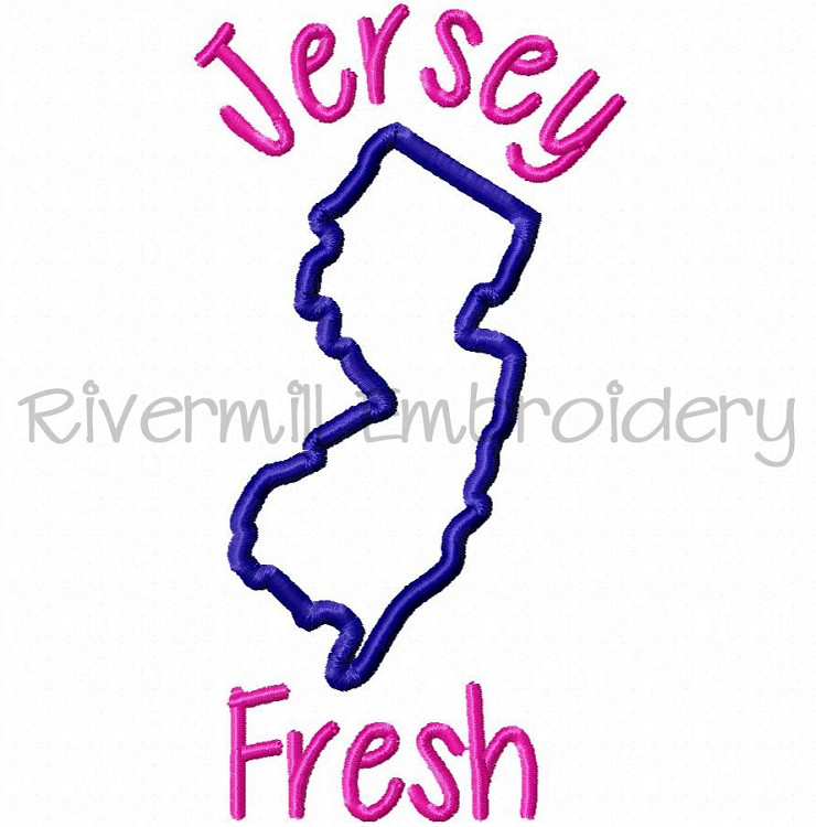 Applique Jersey Fresh Machine Embroidery Design