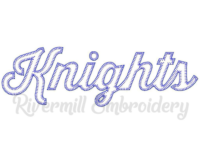 Knights Blanket Stitch Machine Embroidery Design
