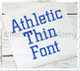 Athletic Block Machine Embroidery Font Alphabet - Rivermill Embroidery