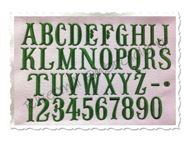 1 1/2" Inch Size ONLY Fish Tail Monogram Machine Embroidery Font ...