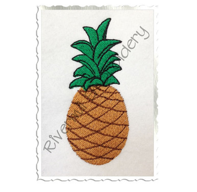 Fruit Ninja Pineapple machine embroidery design fill stitch -  Portugal