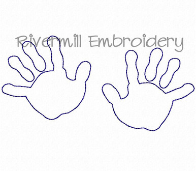 baby hands outline