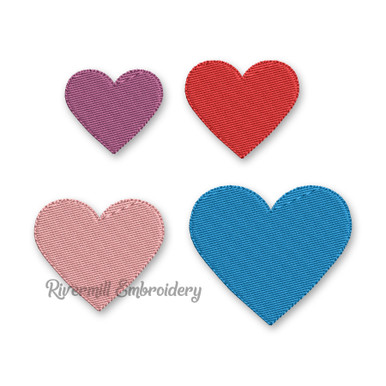 Small Heart Machine Embroidery Design - Rivermill Embroidery