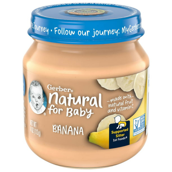 Gerber 1st Foods Natural for Baby Baby Food, Banana