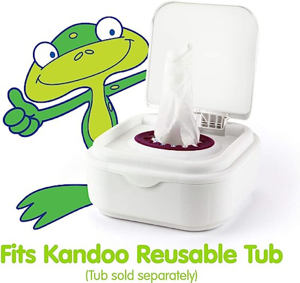 Flushable Wipes for Baby and Kids by Kandoo, Unscented for Sensitive Skin