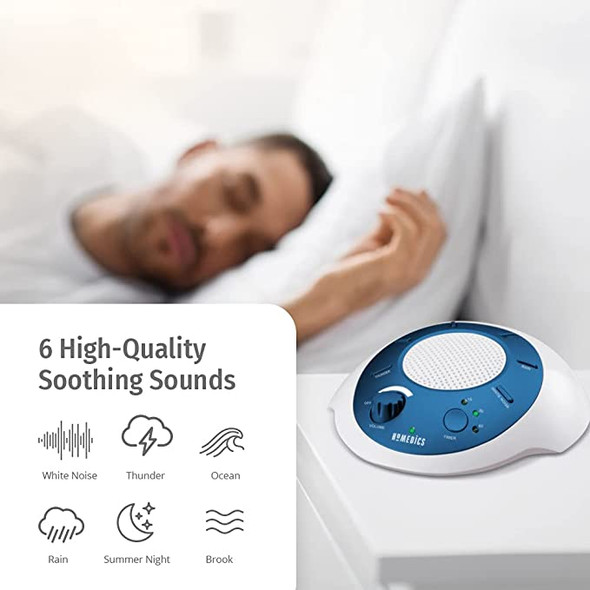 Relaxing Nature Sounds, Portable Sound Therapy for Home, Office, Nursery, Auto-Off Timer, By Homedics