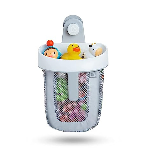 Munchkin® Super Scoop™ Hanging Bath Toy Storage with Quick Drying Mesh, Grey