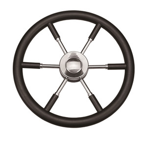 Stainless Steel 304 Steering Wheel with PU Foam Sleeves Stainless Steel 304 Steering Wheel with PU Foam Sleeves