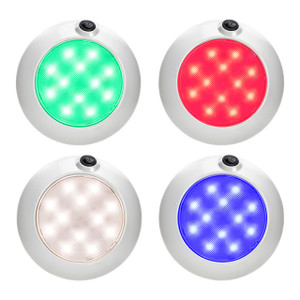 10-30V RGBW Ceiling Light – Multi-Color Surface Mount Marine Light