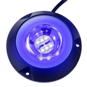 50W Marine Underwater LED Light, Black Finish, Built-In Driver, IP68