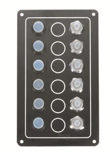 6-Gang Switch Panel (10062-BK) 6-Gang Switch Panel (10062-BK)