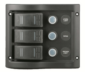 3-Gang Waterproof Switch Panel (10013-BK - 10013-WH) 3-Gang Waterproof Switch Panel (10013-BK - 10013-WH)