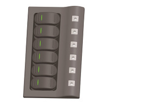6-Gang Plastic Switch Panel 6-Gang Plastic Switch Panel