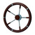5-Spoke Stainless Steel and Teak Steering Wheel 5-Spoke Stainless Steel and Teak Steering Wheel
