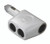 Triple Socket with Integrated Cigarette Lighter Triple Socket with Integrated Cigarette Lighter