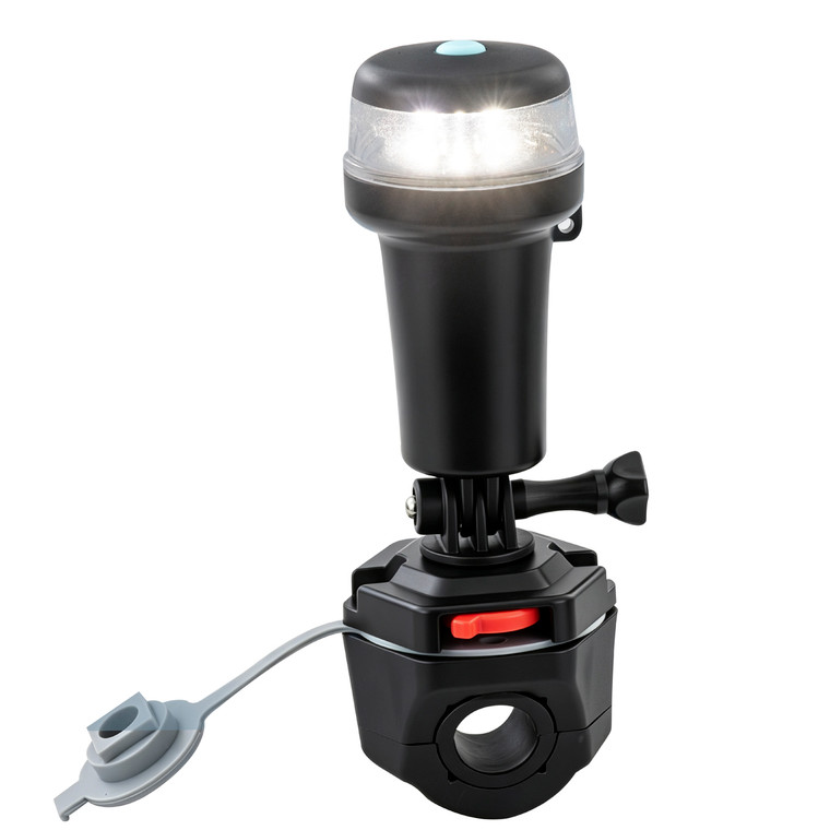 Portable LED Navigation Light | 360° All-Round White & Rail Mount(01102-SWRL)