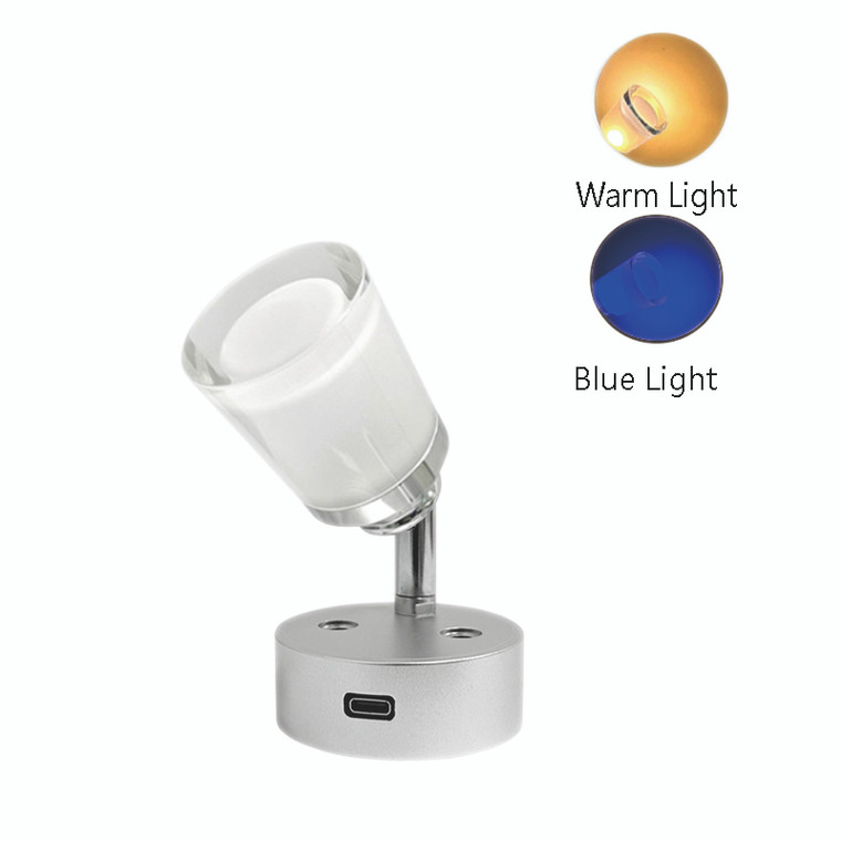 Two-Color Version" LED Reading Light, 10-28VDC, Touch Switch + Dimming(A29DSL-BW&A29SDL-RW)