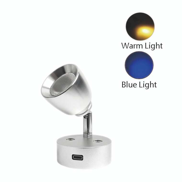 Two-Color Version" LED Reading Light, 10-28VDC, Touch Switch + Dimming(A29HSL-BW&A29HSL-RW)